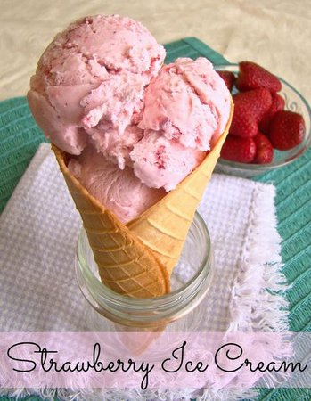 strawberry pink ice cream