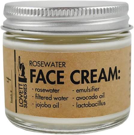 Lovett Sundries Rosewater Face Cream