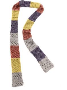 Knit Striped Scarf