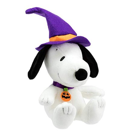 Peanuts 6" Plush Halloween Spooky Snoopy Wearing Witch Hat