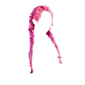 Pink Purple Hair Braids - Dei5 Edit