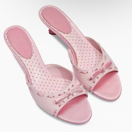 taobao kitten heels pink