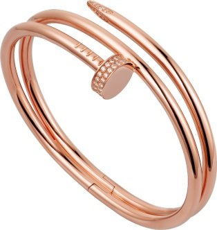 Cartier | Juste un Clou bracelet - Pink gold, diamonds