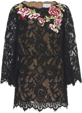 Marchesa Corded Lace Tunic Size: 12
