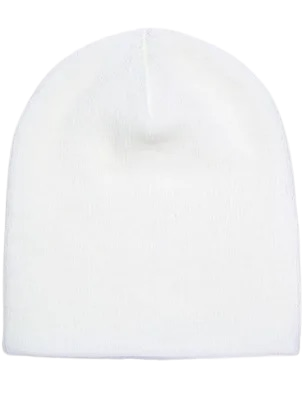white beanie
