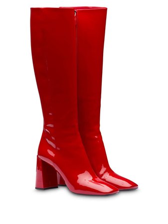 Prada patent leather boots $1,200 - Shop AW19 Online - Fast Delivery, Price