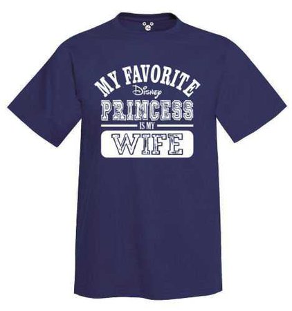 DisGear Disney Princess Wife Adult Men Unisex Couple's Fun Matching Vacation T-Shirt | Amazon.com