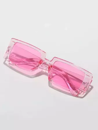 Clear Acrylic Frame y2k glasses UV Protection Fashion Glasses Sunglasses | SHEIN USA