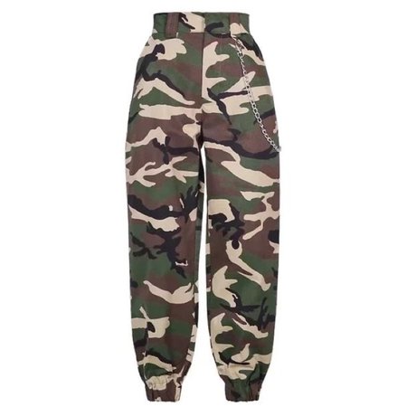 Military Cargo Pants / Trousers with Chain