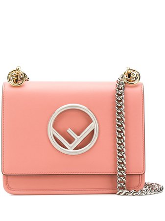 Fendi Pink Kan I F Small Leather Shoulder Bag | Farfetch.com