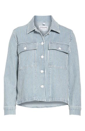 FRAME Engineer Stripe Shirt Jacket | Nordstrom