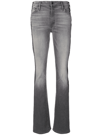 Mother Contrast Stripe Jeans In Grey | ModeSens
