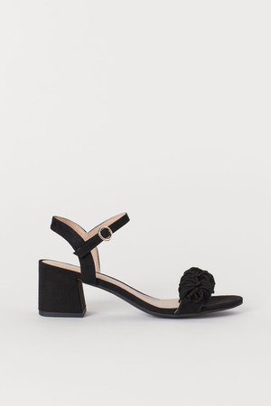Sandals with Fringe - Black - Ladies | H&M US