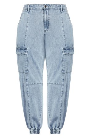 City Chic Cargo Ankle Jeans | Nordstrom