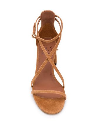 L'autre Chose Ring Heel Sandals LDL08160CP05402106 Brown | Farfetch