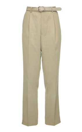 SITUATIONIST Military Style Straight-Leg Cotton Pants