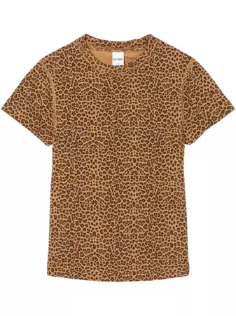 RE/DONE leopard-print cotton T-shirt