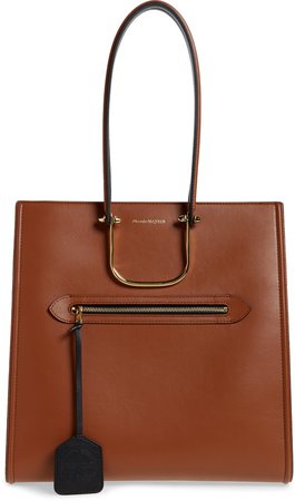 The Tall Story Leather Tote