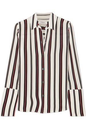 FRAME | Striped silk blouse | NET-A-PORTER.COM