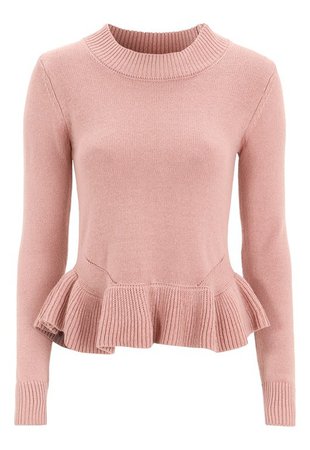 BUBBLEROOM Lova knitted sweater Dusty pink - Bubbleroom