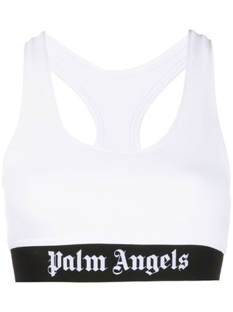 Palm Angels Logo Band Sports Bra - Farfetch