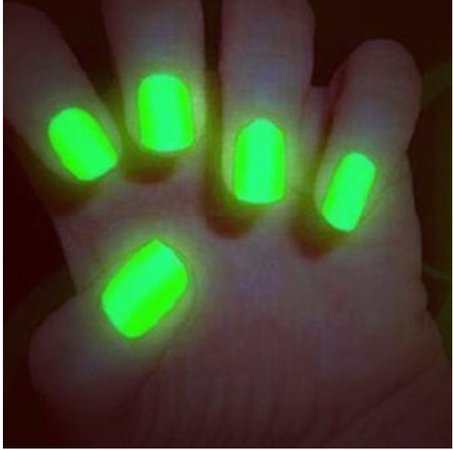 green glowing nails - Google Search