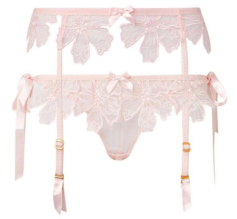 MARTY SIMONE • LUXURY LINGERIE - Agent Provocateur | Seraphina set in pink