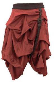 Steampunk Skirt Red