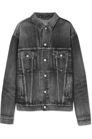 Balenciaga | Like A Man oversized embossed denim jacket | NET-A-PORTER.COM
