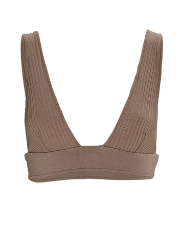 Only Hearts Eco Rib Knit Triangle Bralette | INTERMIX®