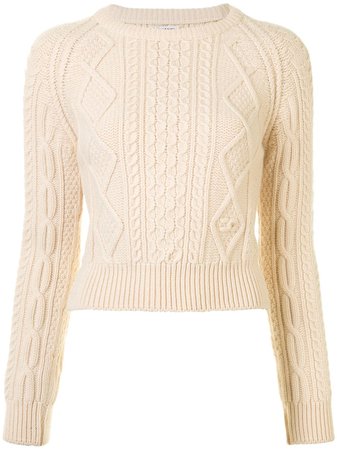 Chanel Pre-Owned Cable-Knit Wool Jumper Vintage | Farfetch.Com