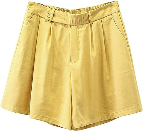 PUWEI Women's High Waisted Loose A Line Summer Shorts Culottes at Amazon Women’s Clothing store