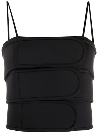 We11done Tiered Strap Top - Farfetch