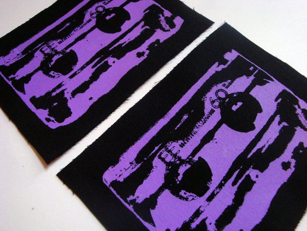 Cassette Tapes Punk Patch Yellow White Purple & Black | Etsy