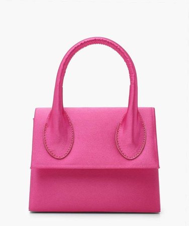 hot pink boohoo bag
