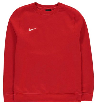 red Nike sweatshirt