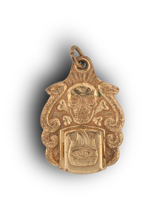 1930s Voodoo gold pendant jewelry