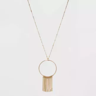 Bars With Pendant Necklace - A New Day™ Gold : Target