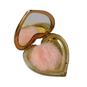 heart-shaped cosmetic mirror