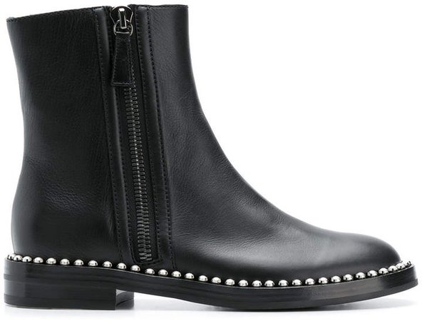 studded sole ankle boots