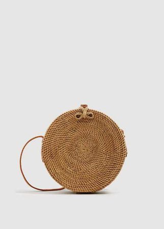Τσάντα μπαούλο μπαμπού handmade - Γυναίκα | MANGO ΜΑΝΓΚΟ Ελλάδα