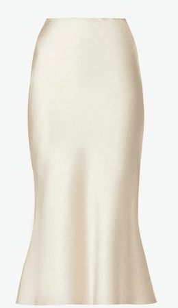 maxi silk skirt