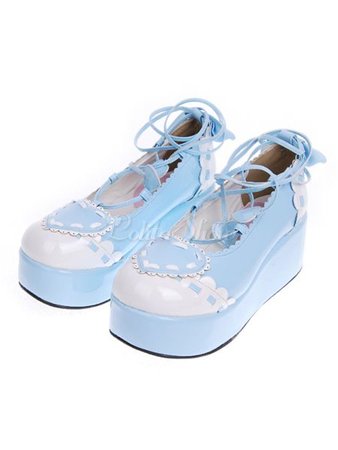 Lolita Show Sky Blue Shoes