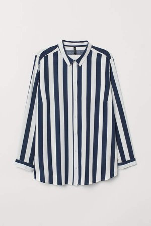H&M+ Viscose Shirt - Blue