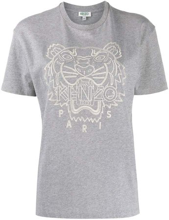 Tiger embroidered T-shirt