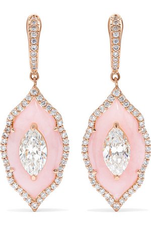 Boghossian | 18-karat gold, opal and diamond earrings | NET-A-PORTER.COM
