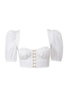 White Cropped Blouse