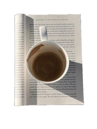 @darkcalista book coffee png