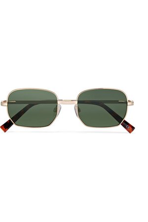 Le Specs | The Flash square-frame gold-tone sunglasses | NET-A-PORTER.COM