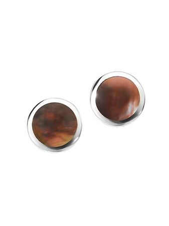 Shop Ippolita Polished Rock Candy Sterling Silver & Shell Small Stud Earrings | Saks Fifth Avenue
